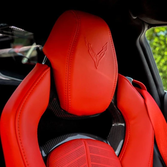 Chevrolet Corvette 2023 red rental in dubai - undefined